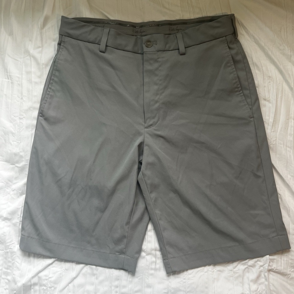 Walter Hagen‎ Shorts Mens 30 Gripper Waist Gray Golf Chino Active Outdoor